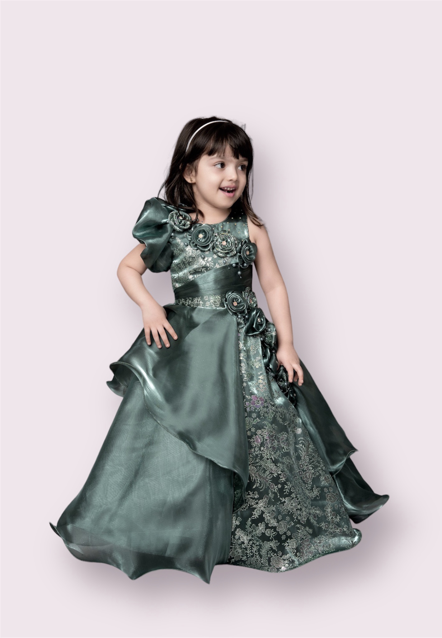 Girls Ball Gown With Matching Shawl Assorted Colours Canada